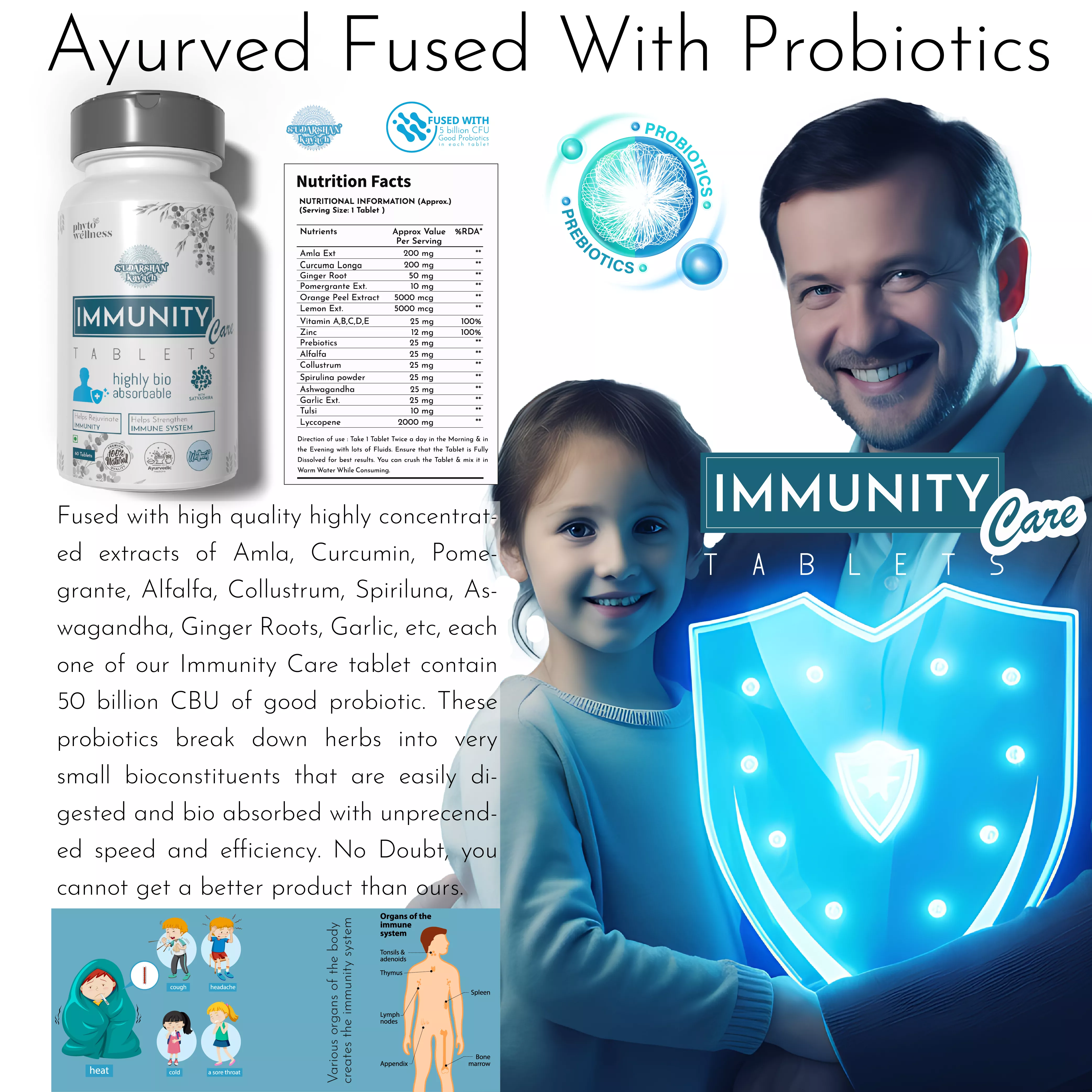 Probiotic Immunity Care 60 Tablets